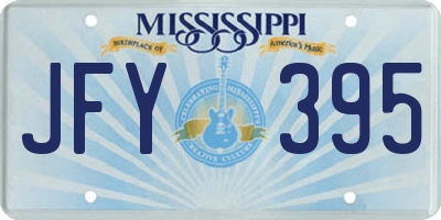 MS license plate JFY395