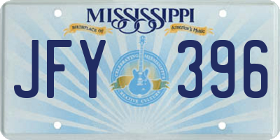 MS license plate JFY396