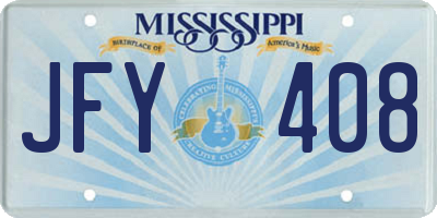 MS license plate JFY408