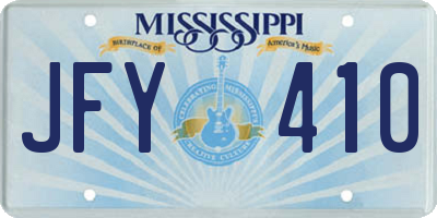 MS license plate JFY410