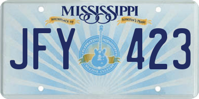 MS license plate JFY423