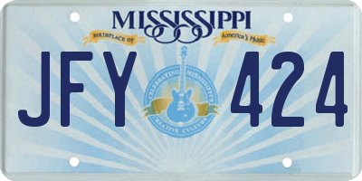 MS license plate JFY424