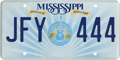 MS license plate JFY444