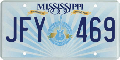 MS license plate JFY469