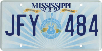 MS license plate JFY484