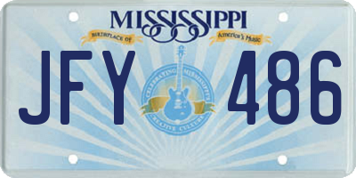 MS license plate JFY486