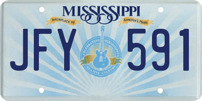 MS license plate JFY591