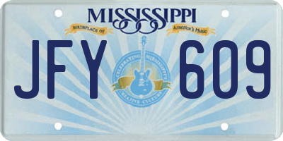 MS license plate JFY609
