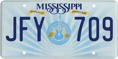 MS license plate JFY709