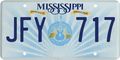 MS license plate JFY717