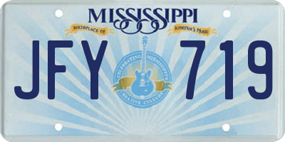 MS license plate JFY719