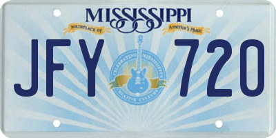 MS license plate JFY720