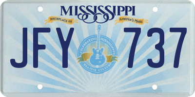 MS license plate JFY737