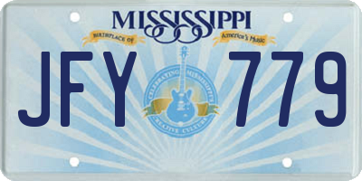 MS license plate JFY779