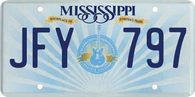 MS license plate JFY797