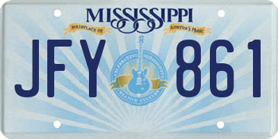 MS license plate JFY861