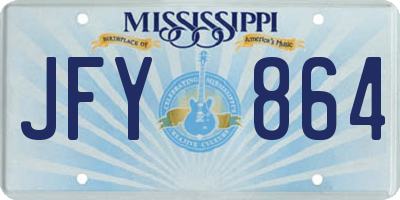 MS license plate JFY864