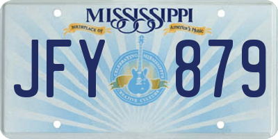 MS license plate JFY879