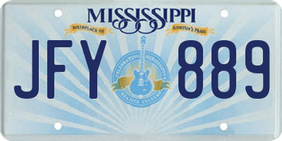 MS license plate JFY889