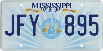 MS license plate JFY895