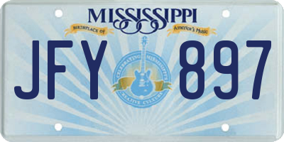 MS license plate JFY897