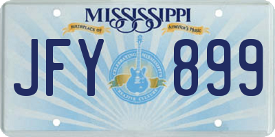 MS license plate JFY899