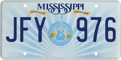 MS license plate JFY976