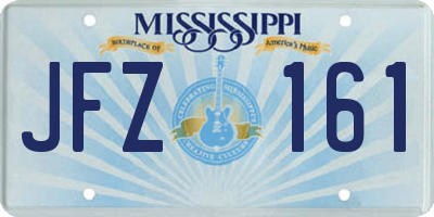 MS license plate JFZ161