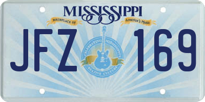 MS license plate JFZ169