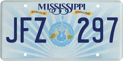 MS license plate JFZ297