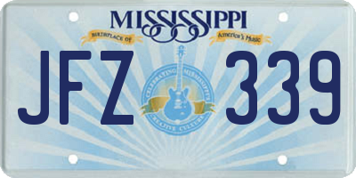 MS license plate JFZ339
