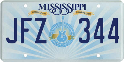 MS license plate JFZ344