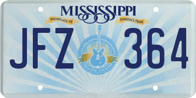 MS license plate JFZ364
