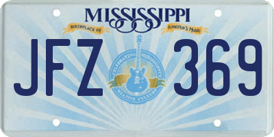 MS license plate JFZ369