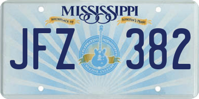 MS license plate JFZ382