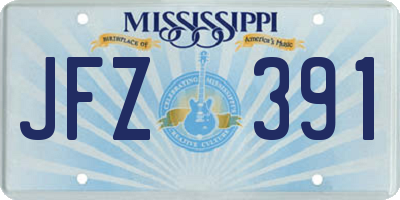 MS license plate JFZ391