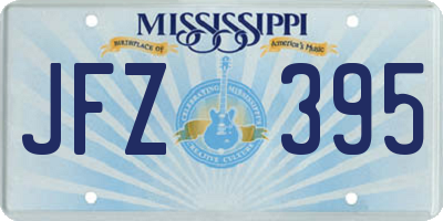 MS license plate JFZ395