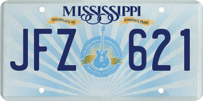 MS license plate JFZ621