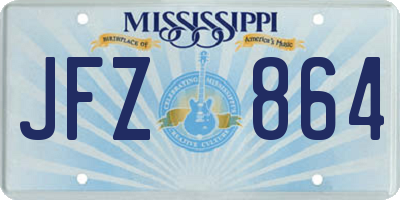 MS license plate JFZ864