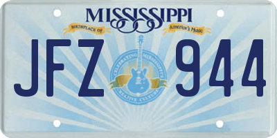 MS license plate JFZ944