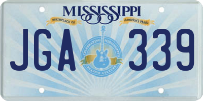 MS license plate JGA339