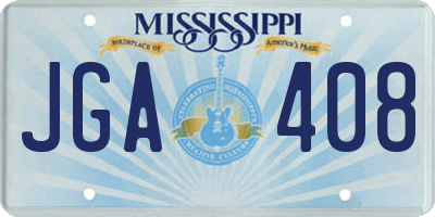MS license plate JGA408