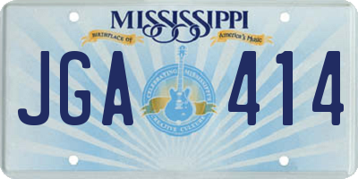 MS license plate JGA414