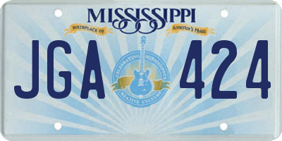 MS license plate JGA424
