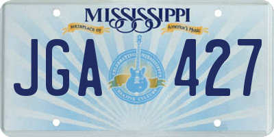 MS license plate JGA427