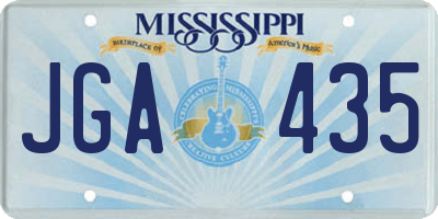 MS license plate JGA435