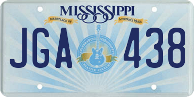 MS license plate JGA438