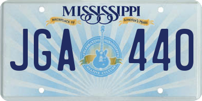 MS license plate JGA440
