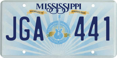 MS license plate JGA441