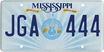 MS license plate JGA444